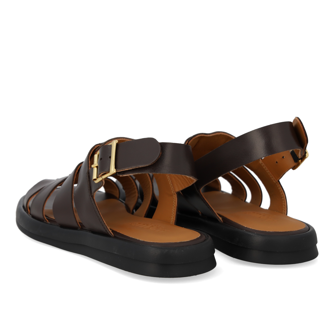 Gladiator-inspired strappy sandal
