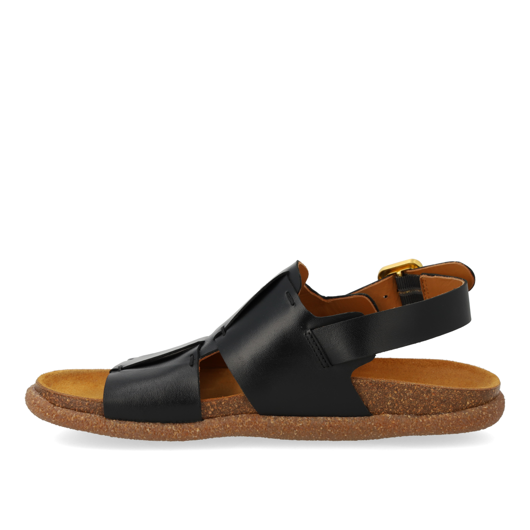 Footbed sandal with stitching details