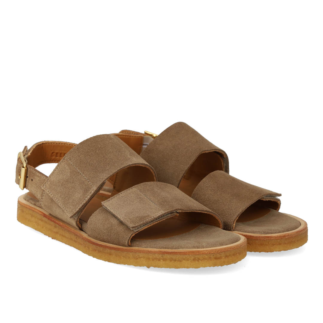 Sandal with adjustable Velcro straps
