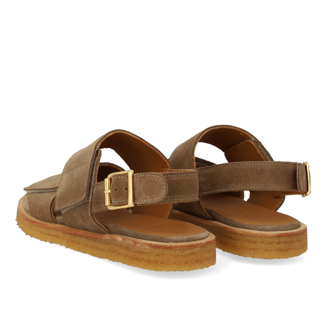 Sandal with adjustable Velcro straps
