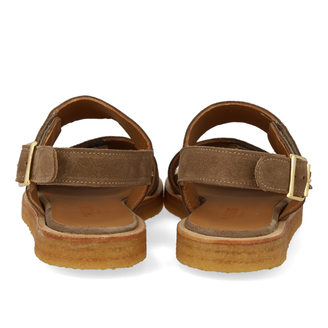 Sandal with adjustable Velcro straps