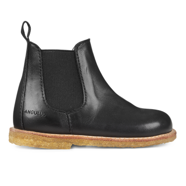 Classic chelsea boot with elastic and zipper