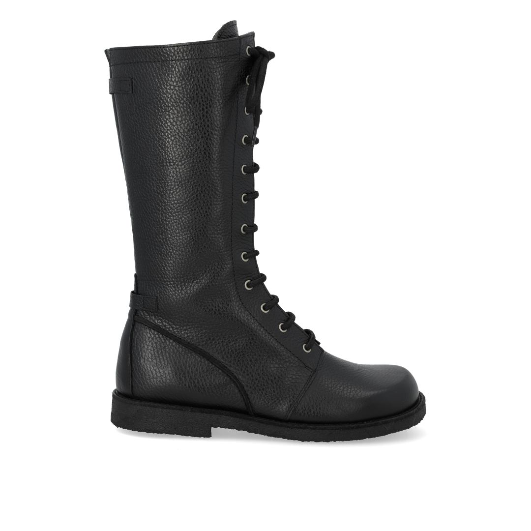 High-cut lace-up boot