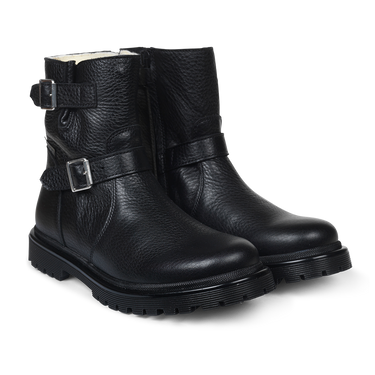 TEX-Boot with buckles and inside zipper