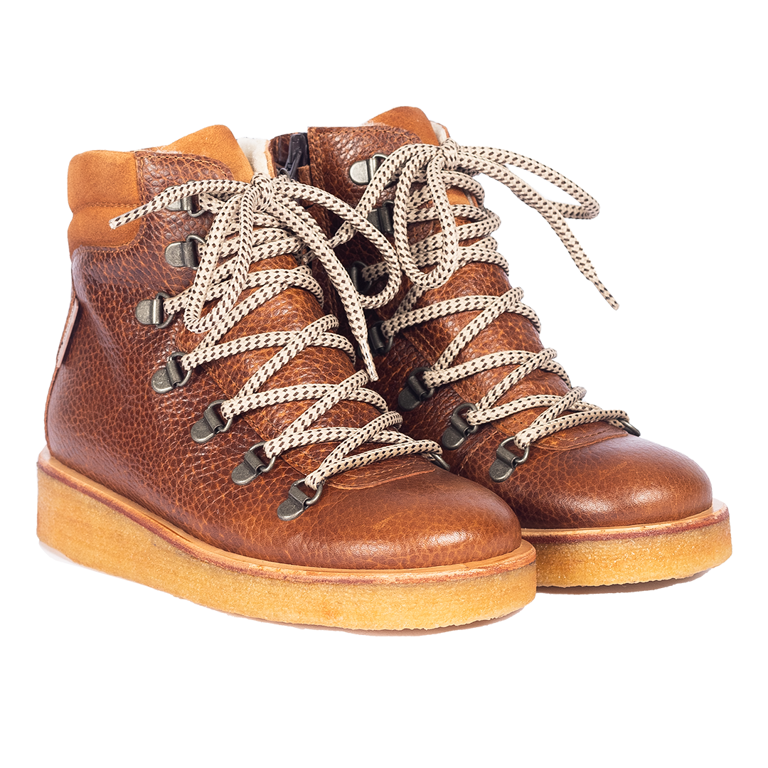 TEX lace-up boot with zipper