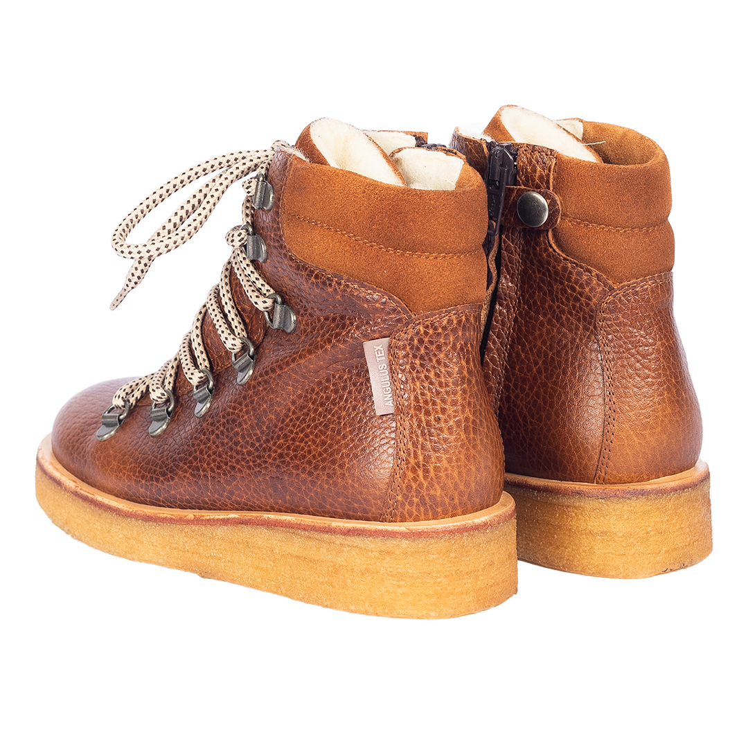 TEX lace-up boot with zipper
