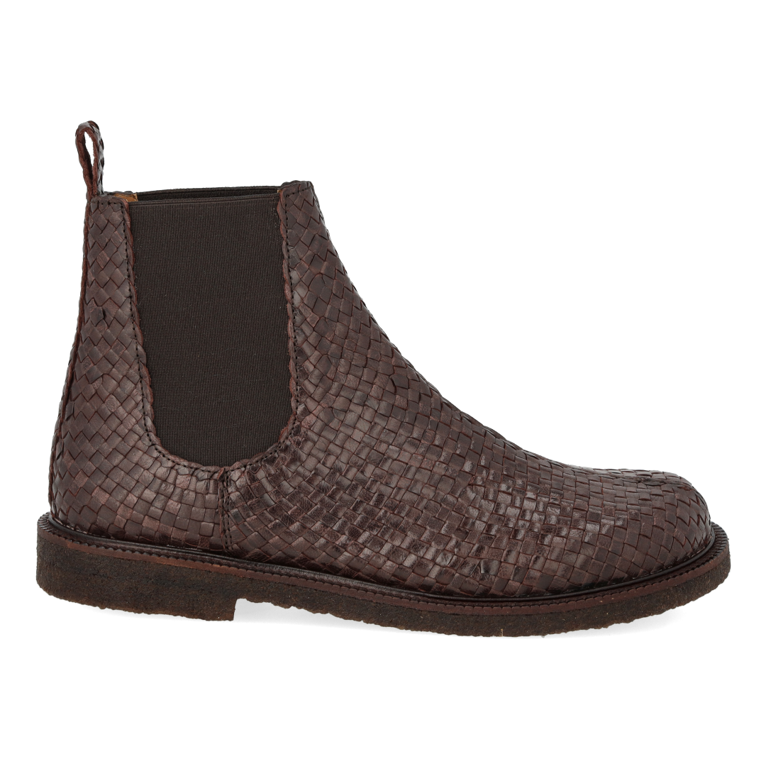 Hand-braided chelsea boot