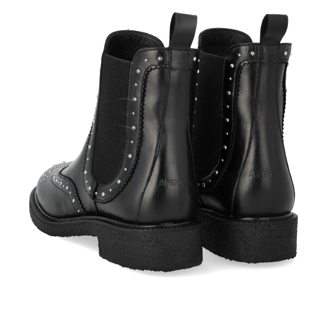 Chelsea boot with decorative silver studs