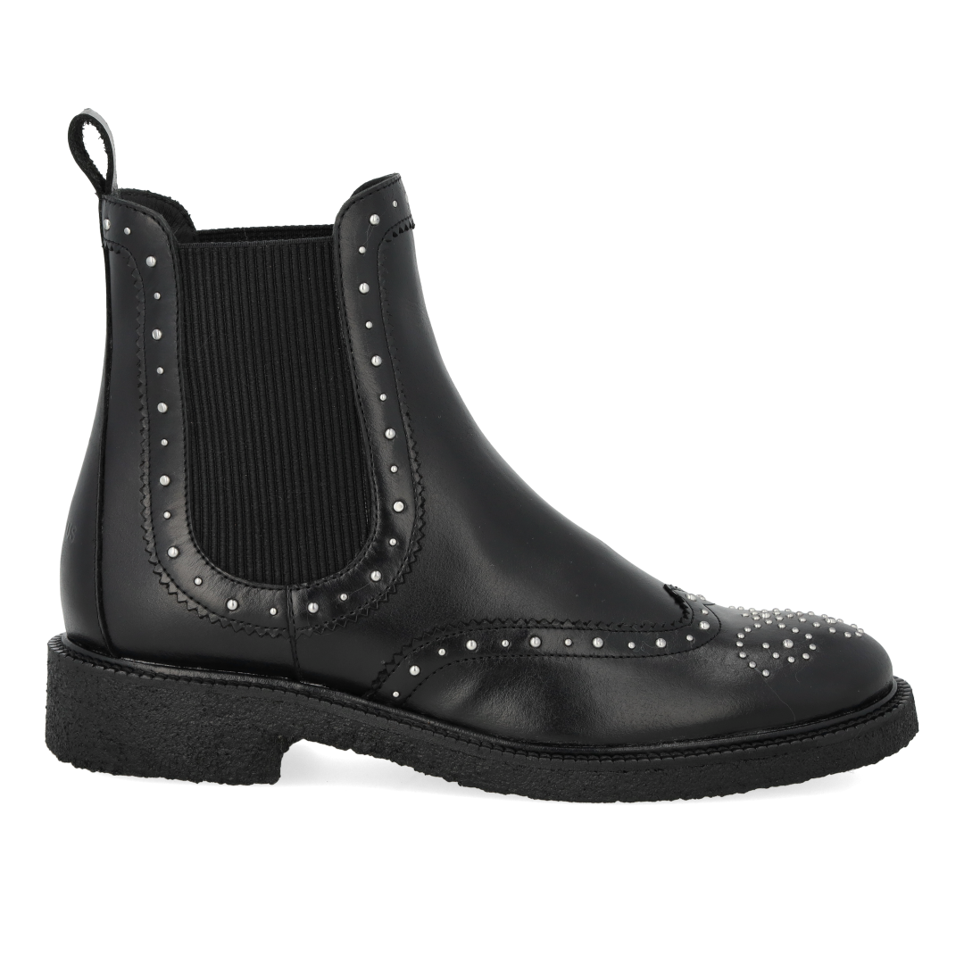Chelsea boot with decorative silver studs