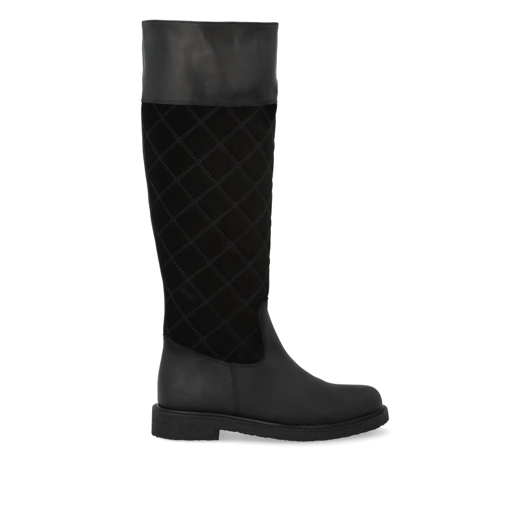Long Shafted boot with quilted detail