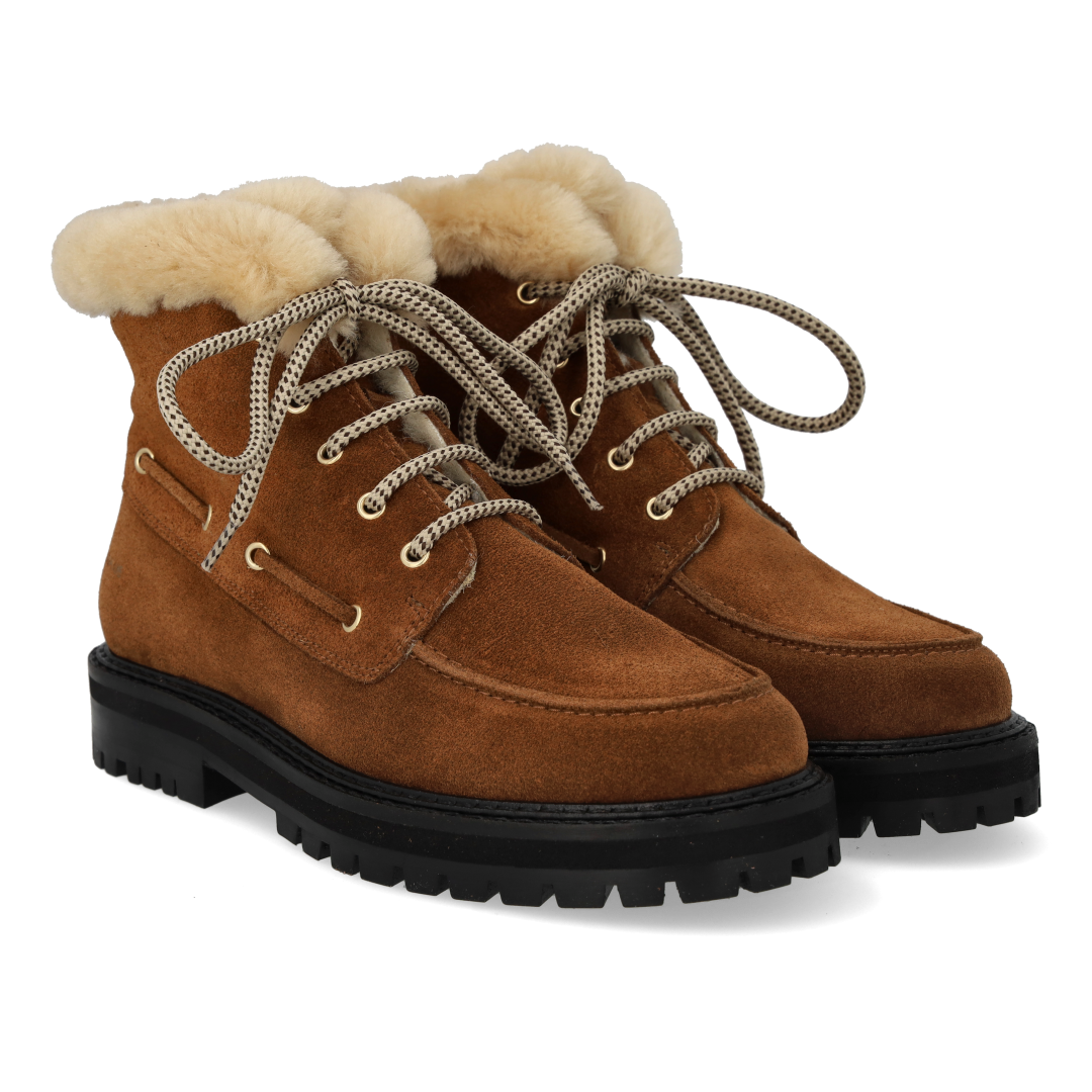 Winter Boot with Fur Detailing