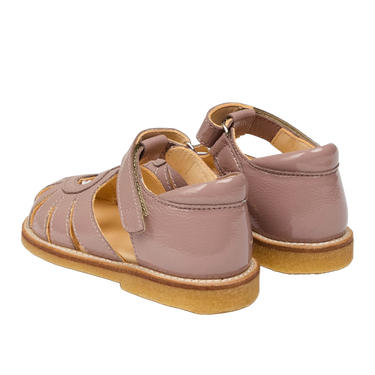 Sandal with heart detail and velcro closure