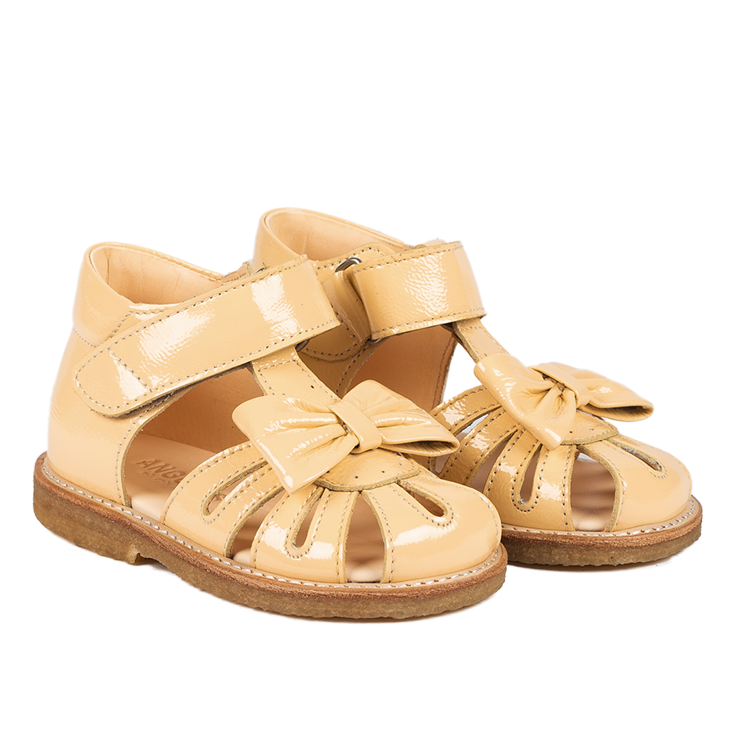 toddler sandal with bow and velcro closure