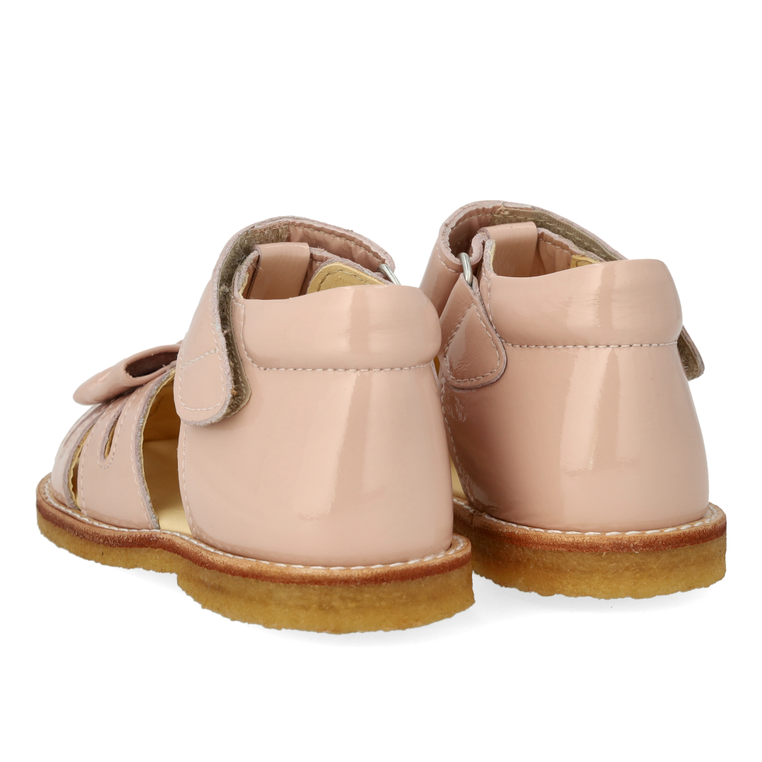 Toddler sandal with bow and velcro closure