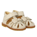 Toddler sandal with bow and velcro closure