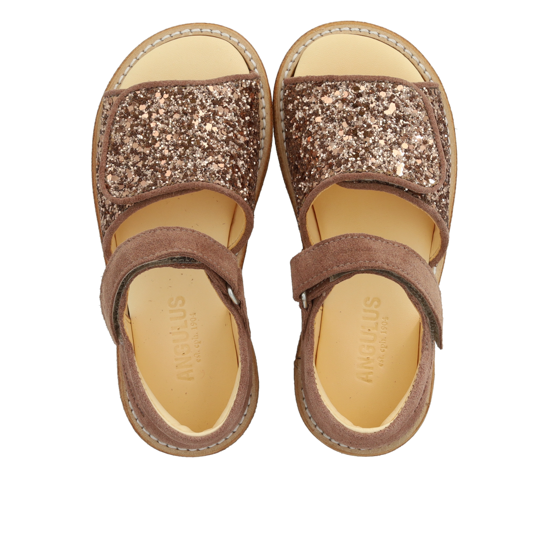 Sandal with sparkling glitter detail
