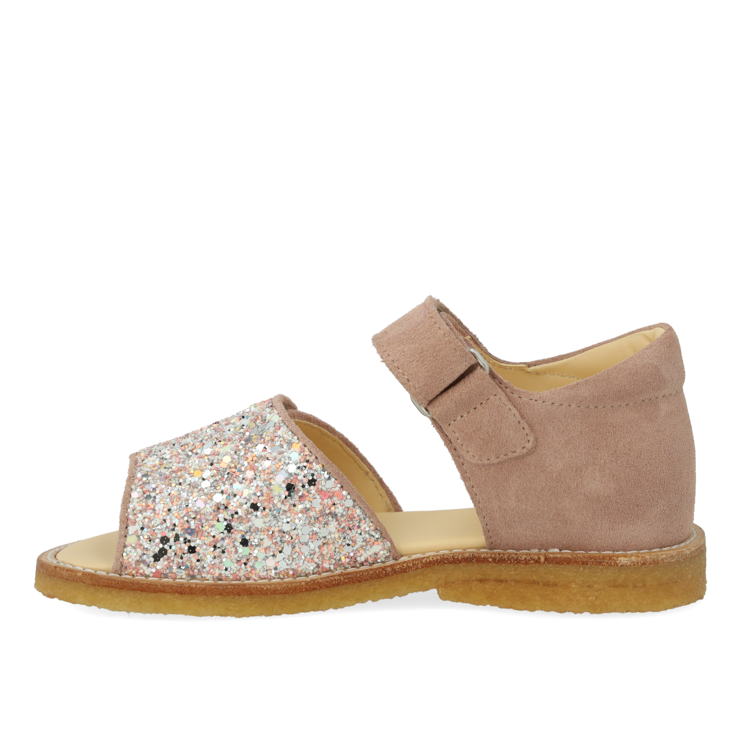 Sandal with sparkling glitter detail