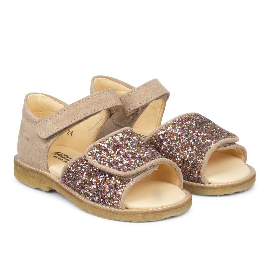 Angulus Sandal with sparkling glitter detail