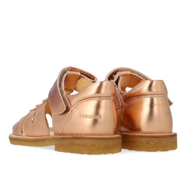 Sandal with drop detail and velcro closure