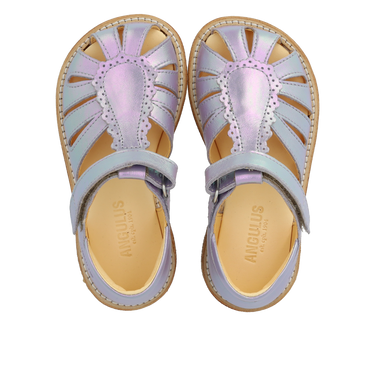 Sandal with drop detail and velcro closure