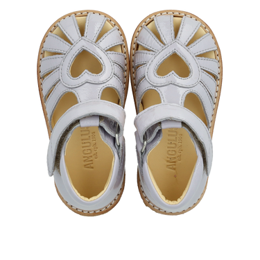 Starter heart sandal with velcro closure