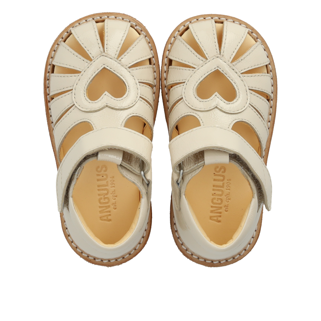 Toddler heart sandal with velcro closure