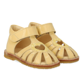 heart sandal with glitter and velcro closure