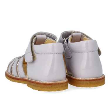 Heart sandal with glitter and velcro closure