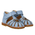 Heart Sandal with Glitter and Velcro Closure