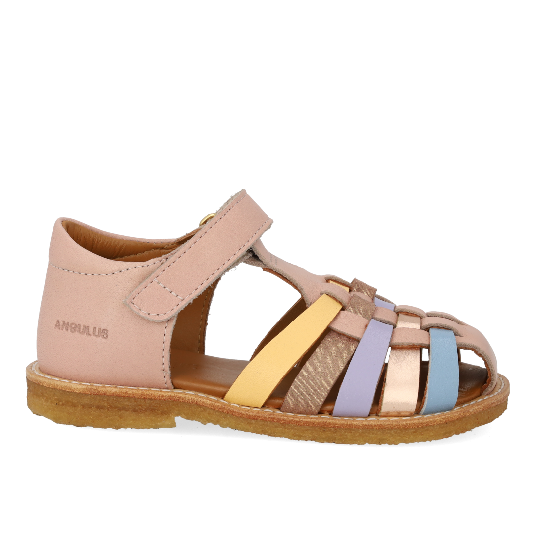 Colourblock braided sandal