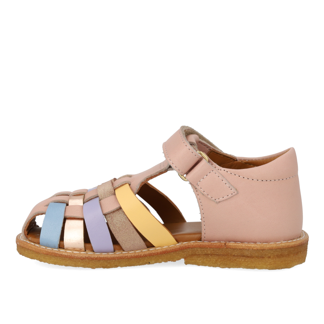 Colourblock braided sandal