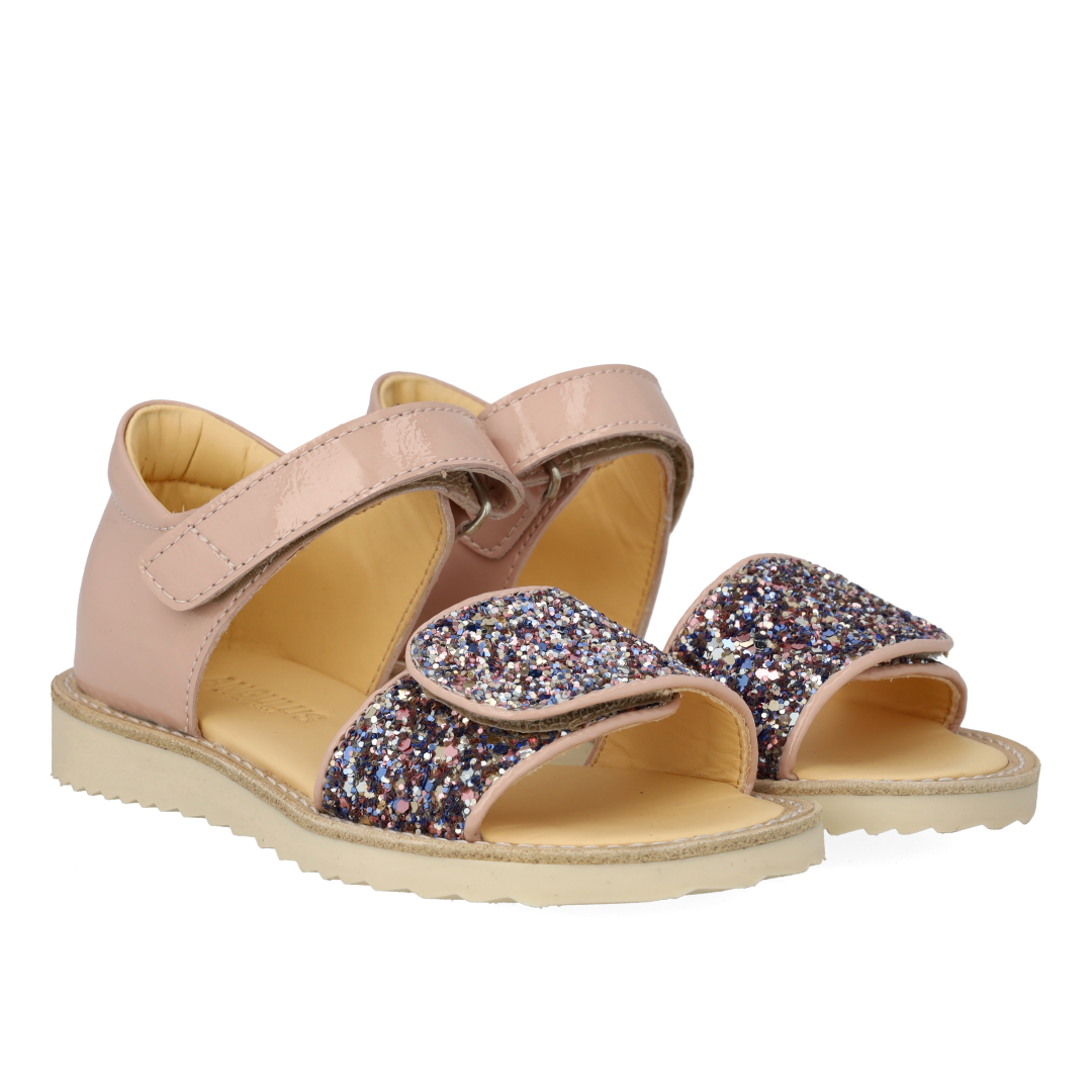 Sandal with sparkling glitter detail
