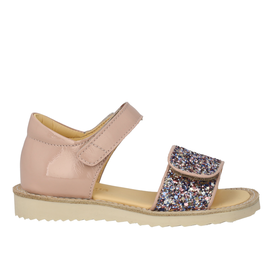 Sandal with sparkling glitter detail