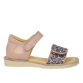 Sandal with sparkling glitter detail