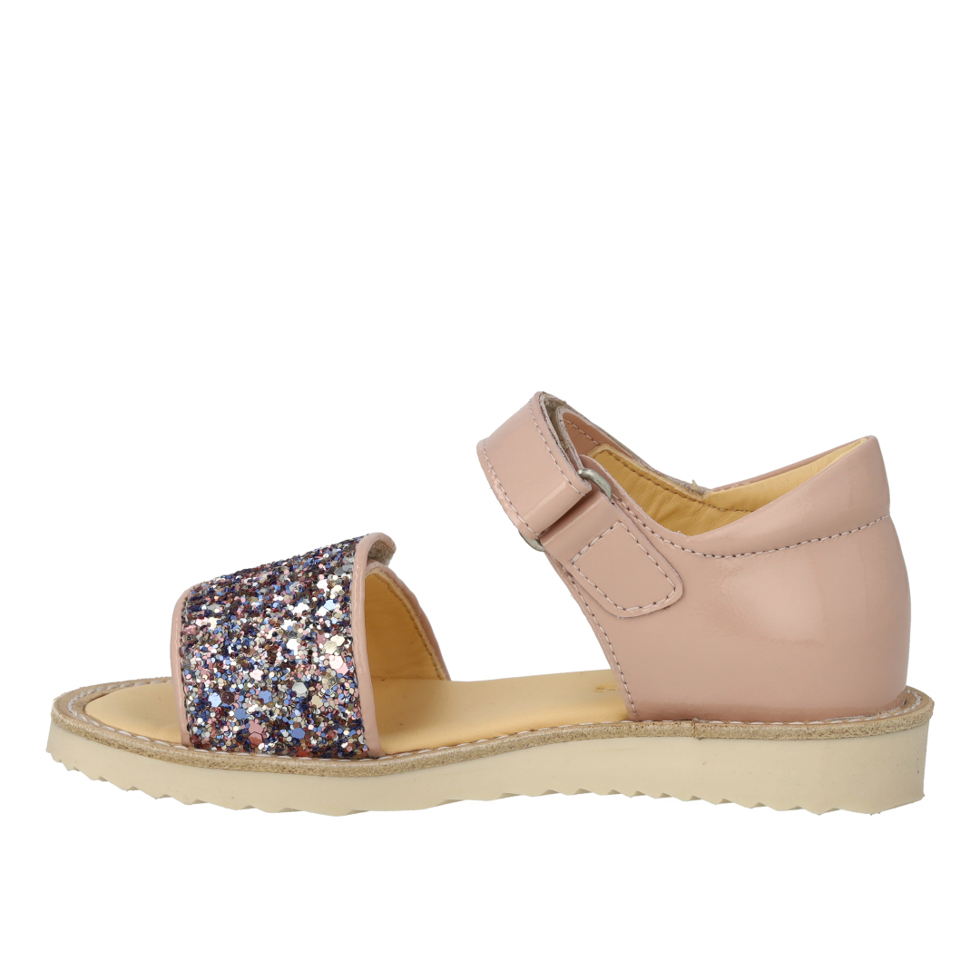 Sandal with sparkling glitter detail