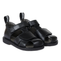 Sandal with logo strap and Velcro closure