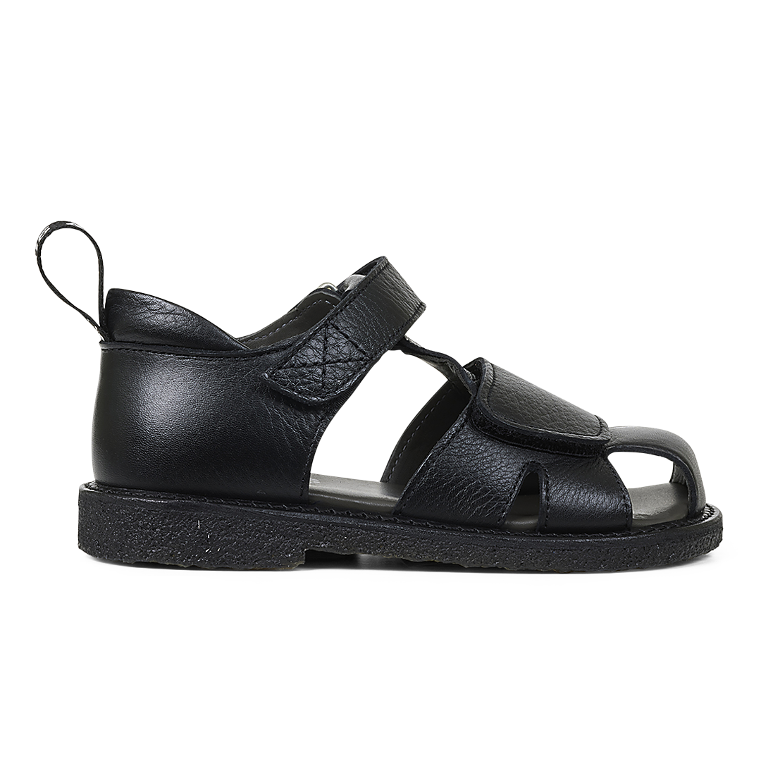Sandal with logo strap and Velcro closure