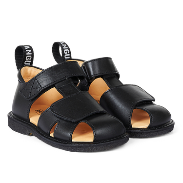 Starter sandal with logo tape and velcro closure