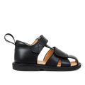 Toddler sandal with logo strap and Velcro closure