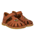 Toddler sandal with bee embroidery