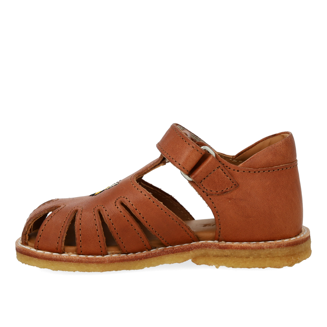 Toddler sandal with bee embroidery