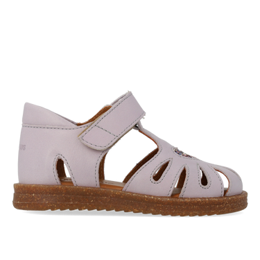 Starter sandal with sparkling glitter hear