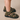 Sandal with stitching details and triple velcro