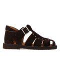 Fisherman sandal with closed toe and stitching detail