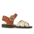 Daisy sandal with contrasting colors