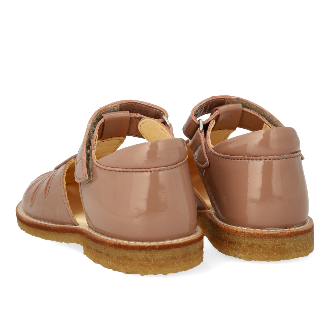 Sandal with teardrop detail in sparkling glitter
