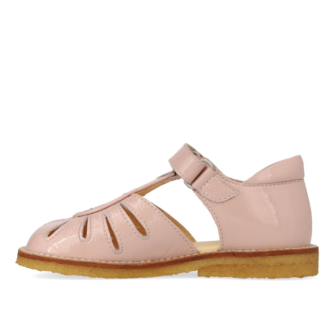 Sandal with teardrop detail in sparkling glitter
