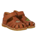 Sandal with dino embroidery and a closed toe