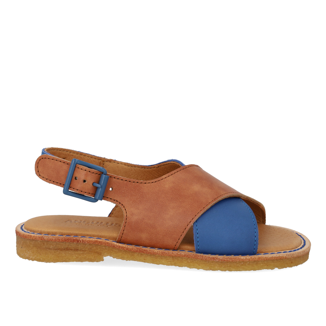 Cross-strap open-toe sandal