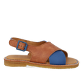 Cross-strap open-toe sandal